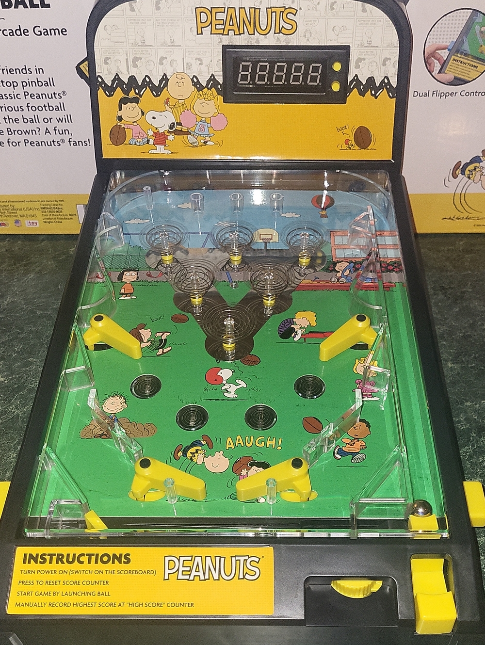 Peanuts Pinball Machine- New In Box, Electronic 😃